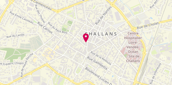 Plan de BNP Paribas - Challans, 9 Rue du Général Leclerc, 85300 Challans