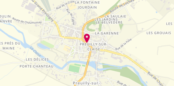 Plan de Credit Agricole Preuilly-Sur-Claise, 11 la Grande Rue, 37290 Preuilly-sur-Claise
