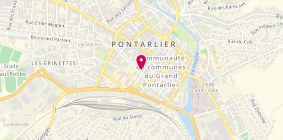 Plan de Banque Populaire, 26 Rue des Remparts, 25300 Pontarlier