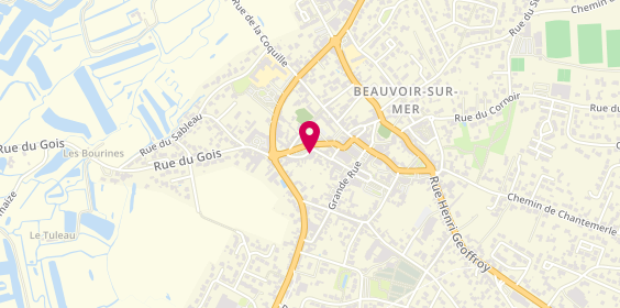 Plan de Crédit Mutuel, place Saint-Philbert, 85230 Beauvoir-sur-Mer