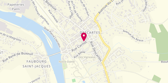 Plan de Caisse d'Epargne (Agence de Descartes), 13 Rue des Halles, 37160 Descartes