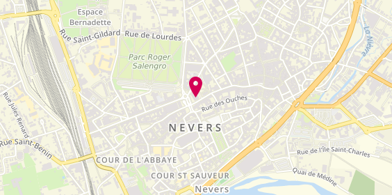 Plan de Caisse d'Epargne Nievre, 4 place Carnot, 58000 Nevers