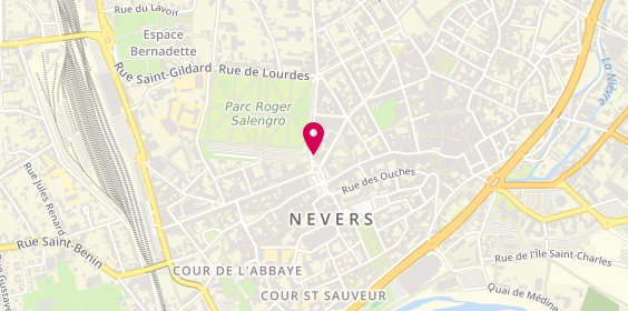 Plan de Caisse Credit Mutuel Nevers, 8 Bis Place Carnot, 58000 Nevers