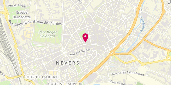 Plan de Nevers Saint Martin, 24 Rue des Merciers, 58000 Nevers