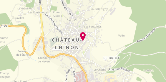 Plan de Caisse d'Epargne Château Chinon, 27 Boulevard de la République, 58120 Château-Chinon (Ville)