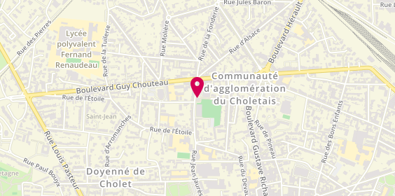 Plan de Crédit Mutuel d'Anjou, 36 Rue de Rambourg, 49300 Cholet