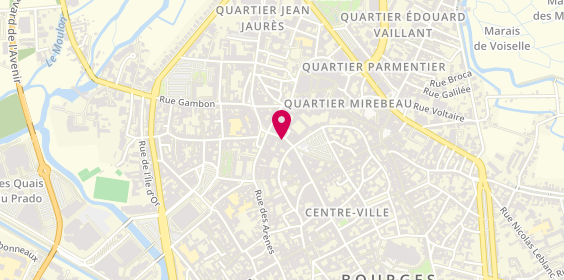 Plan de Société Générale Bourges Centre, 24 Bis Rue Commerce Bourges, 18000 Bourges
