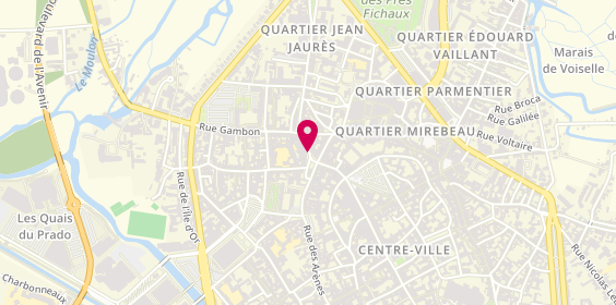 Plan de BNP Paribas, 13 Place Planchat, 18000 Bourges