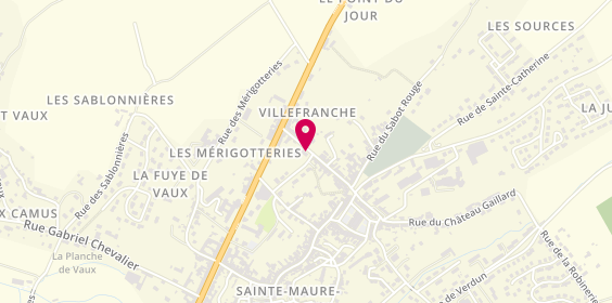 Plan de Credit Agricole Sainte-Maure, 4 Rue Saint-Michel, 37800 Sainte-Maure-de-Touraine