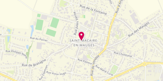 Plan de Caisse d'Epargne Saint-Macaire, 11 place Henri Doizy, 49450 Saint-Macaire
