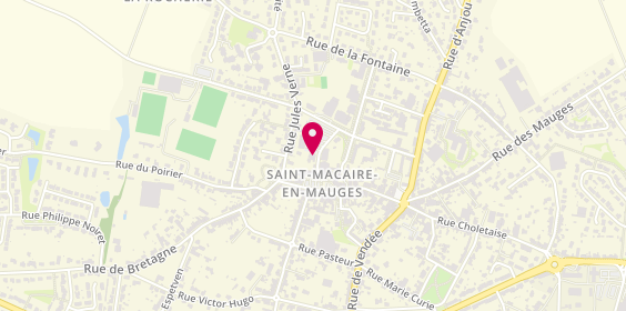 Plan de Crédit Mutuel Saint Macaire en Mauges, 3 Rue Prieuré, Saint Macaire en Mauges, 49450 Sèvremoine