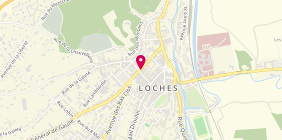 Plan de BNP Paribas - Loches, 30 Rue Picois, 37600 Loches