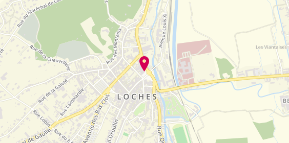 Plan de Credit Agricole Loches, 1, Bis Rue de Tours, 37600 Loches