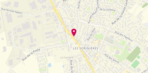Plan de Banque Populaire Grand Ouest, 31-33 Rue Georges Clémenceau, 44840 Les Sorinières
