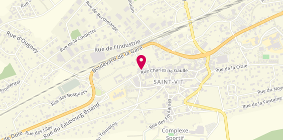Plan de AXA Assurance et Banque Léo et Associés, 44 Rue Charles de Gaulle, 25410 Saint-Vit