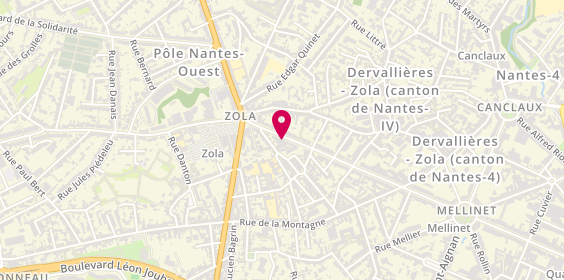 Plan de Agence de Zola, 51 Boulevard Pasteur, 44100 Nantes