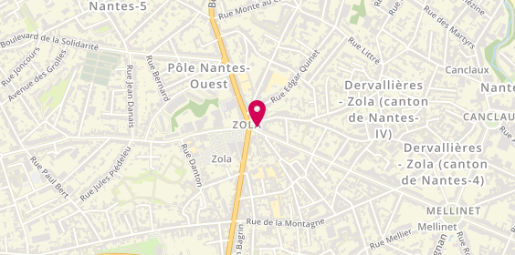 Plan de BNP Paribas, 2 place Emile Zola, 44100 Nantes