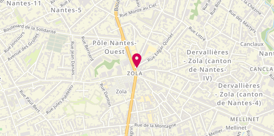 Plan de Nantes Zola, 4 Boulevard de la Fraternité, 44100 Nantes
