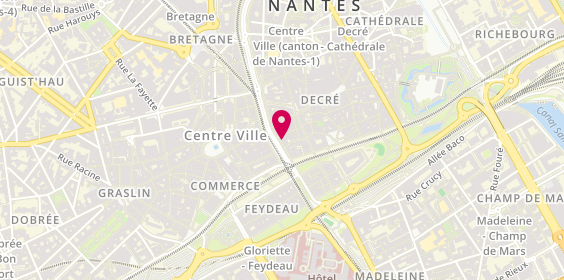 Plan de BNP Paribas - Nantes 50 Otages Hotel de Ville, 3 Allée Jean Bart, 44000 Nantes