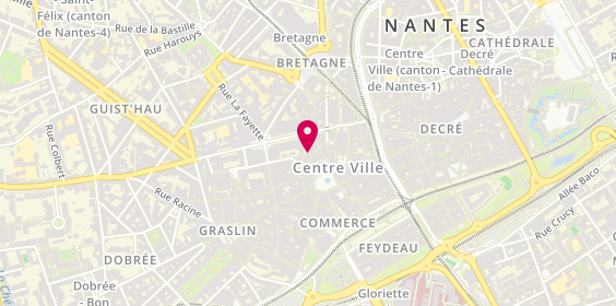 Plan de Agence du Quotidien Nantes, 20 Rue Contrescarpe, 44000 Nantes