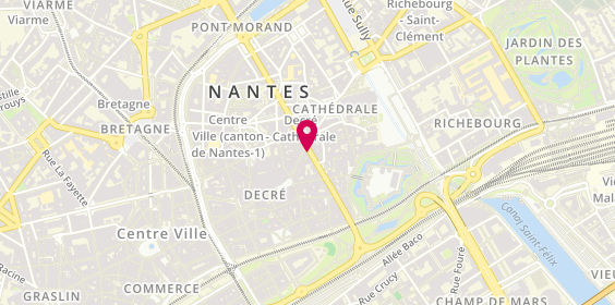 Plan de Nantes Decre Bnpp Bdb, 19 Rue de Strasbourg, 44000 Nantes