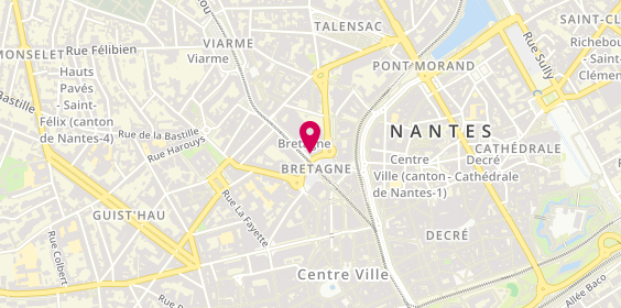 Plan de La Banque Postale, 2 Pl. De Bretagne, 44000 Nantes