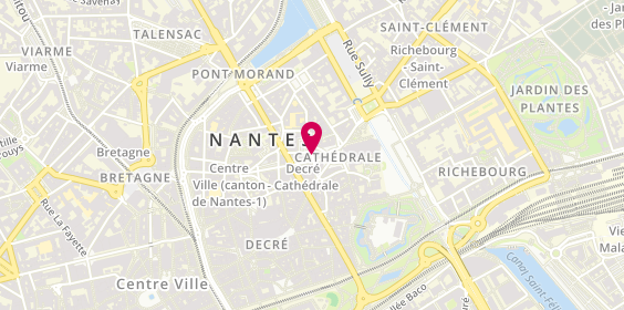 Plan de Nantes Cathedrale, 4 Rue Général Leclerc de Hauteclocque Rue Du, 44000 Nantes