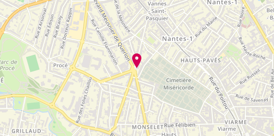 Plan de BNP Paribas - Nantes Monselet, 5 place Anatole France, 44000 Nantes