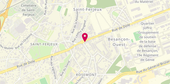 Plan de Crédit Mutuel de Besancon Saint Ferjeux, 65 Bis Rue de Dole, 25000 Besançon