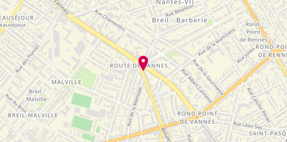 Plan de Agence Habitat Nantes Sainte Therese, 52 Boulevard Boulay Paty, 44100 Nantes