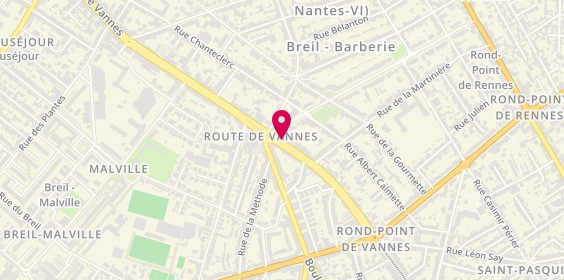 Plan de BNP Paribas - Nantes Sainte Therese, 66 Boulevard Jean Xxiii, 44000 Nantes