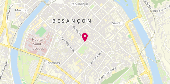 Plan de BNP Paribas - Besancon, 1 Rue de la Préfecture, 25000 Besançon