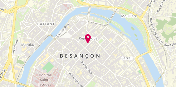 Plan de HSBC - Agence Besancon, 11 Rue de la République, 25000 Besançon