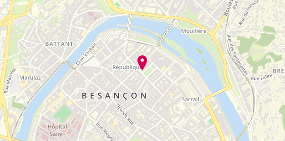 Plan de Besancon Proudhon, 20 Rue Proudhon, 25000 Besançon