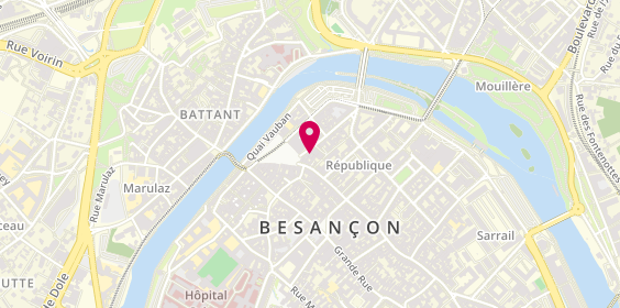 Plan de Crédit Mutuel de Besancon Union, 4 Rue Gustave Courbet, 25000 Besançon