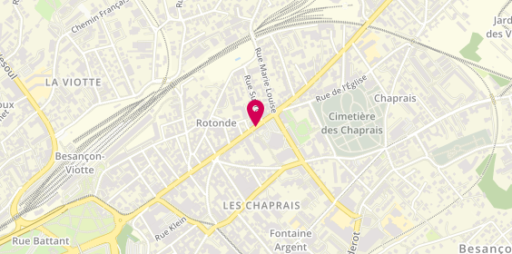 Plan de Banque Populaire Bourgogne Franche-Comté, 48 Rue de Belfort, 25000 Besançon