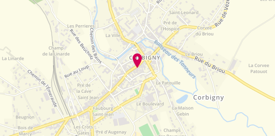 Plan de Banque Populaire Bourgogne Franche-Comté, 13 Grande Rue, 58800 Corbigny