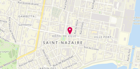 Plan de BNP Paribas - Saint Nazaire, 52 avenue du Général de Gaulle, 44600 Saint-Nazaire