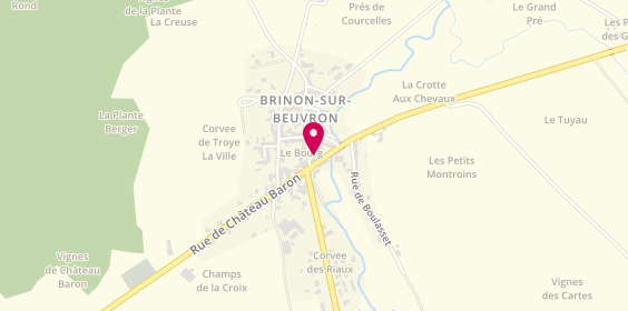 Plan de Crédit Agricole Centre Loire - Brinon Sur Beuvron, Place du Bourg, 58420 Brinon-sur-Beuvron