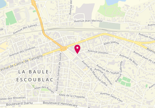 Plan de LCL Banque et assurance, 50 avenue Maréchal Joffre, 44500 La Baule-Escoublac