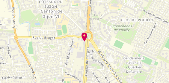 Plan de Bnp Paribas Toison d'Or, 85 avenue de Langres, 21000 Dijon