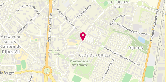 Plan de LCL Banque et assurance, 4 Rue Edouard Manet, 21000 Dijon