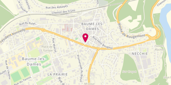 Plan de Banque Populaire, 15 Rue des Terreaux, 25110 Baume-les-Dames