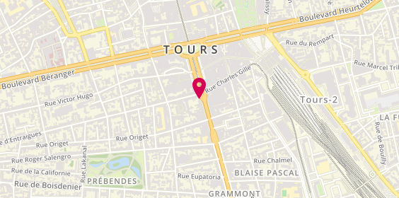 Plan de Caisse d'Epargne (Agence de Tours Forum), 7-9 Av. De Grammont, 37000 Tours