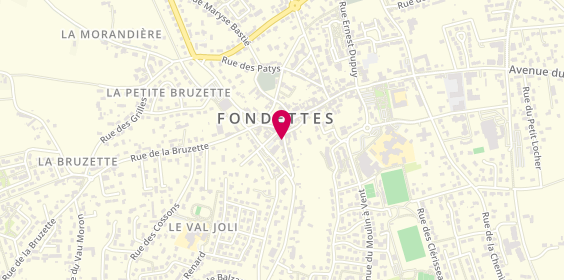 Plan de Credit Agricole Fondettes, 4 Rue Noël Carlotti, 37230 Fondettes