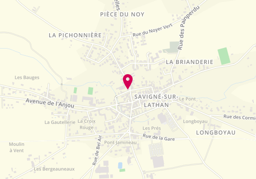 Plan de Credit Agricole Savigne-Sur-Lathan, 22 Tourelles, 37340 Savigné-sur-Lathan