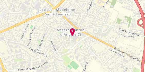 Plan de Caisse d'Epargne Les Justices Angers, 26 place des Justices, 49000 Angers