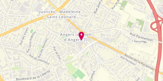 Plan de Crédit Mutuel d'Anjou, 36 place des Justices, 49000 Angers