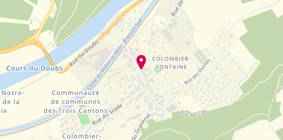 Plan de Crédit Agricole, 28 Grande Rue, 25260 Colombier-Fontaine