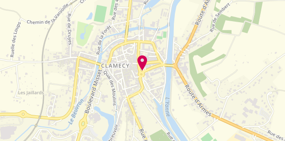 Plan de BNP Paribas - Clamecy, 3 place Emile Zola, 58500 Clamecy